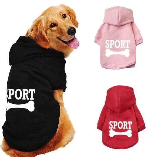 Dog clothes Pet clothes Popular fashion Hoodie Large, medium and small pet clothes Casual warm dog clothes Aye Doggies