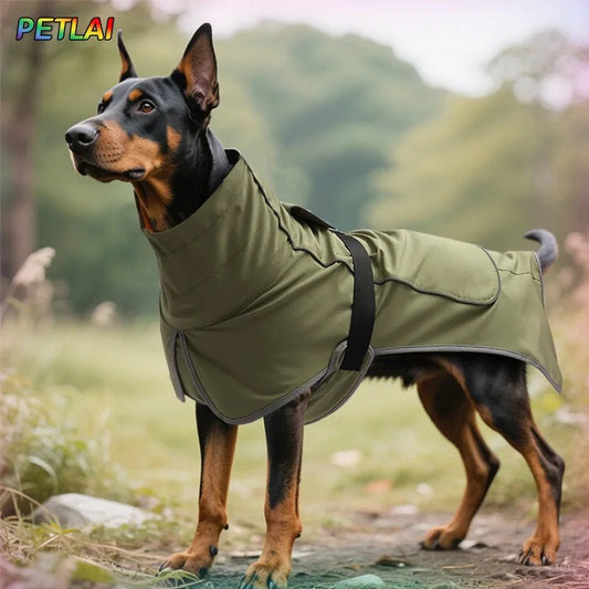 Dog Clothes Outdoor jacket Outfit Waterproof Rainproof Clothing Coat Pet Outdoor Rain Dual Use Cloth Large Dog Pet Wind Clothes - Aye Doggies