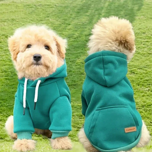 Dog Clothes Pet Dog Hoodie Small And Medium Dog Vest Outdoor Sweatshirt Bulldog Husky Warm Fleece Pet Clothing Puppy Cat Costume - Aye Doggies